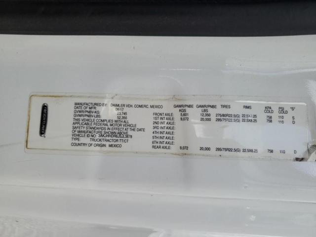 3AKJHHDR6JSJL3878 - 2018 FREIGHTLINER CASCADIA 1 أبيض صورة 10