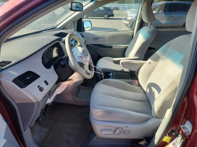 5TDKK3DC9CS279054 - 2012 TOYOTA SIENNA LE RED photo 7