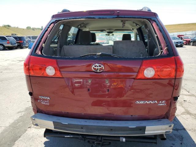 5TDJK4CC4AS030905 - 2010 TOYOTA SIENNA LE BURGUNDY photo 6