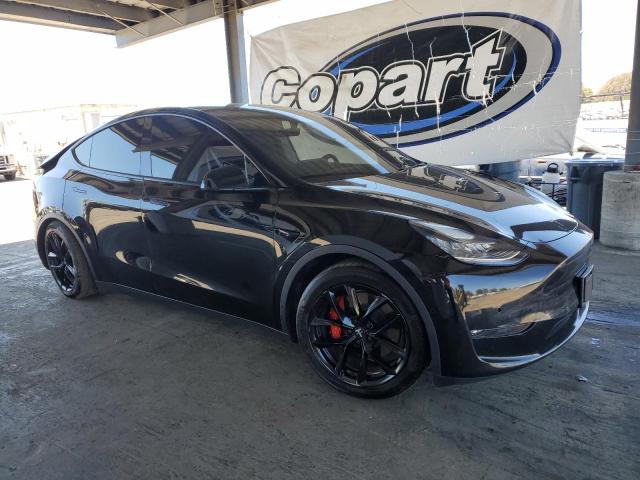 5YJYGDEF0MF089143 - 2021 TESLA MODEL Y BLACK photo 4