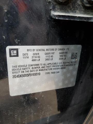 2G4GK5EX5F9169310 - 2015 BUICK REGAL 黑色 照片 12