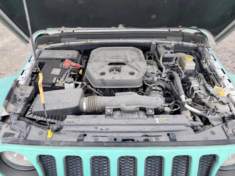1C4HJXDN7MW549681 - 2021 JEEP WRANGLER U SPORT Turquoise photo 12