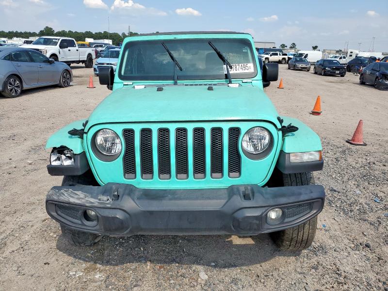 1C4HJXDN7MW549681 - 2021 JEEP WRANGLER U SPORT Turquoise photo 5