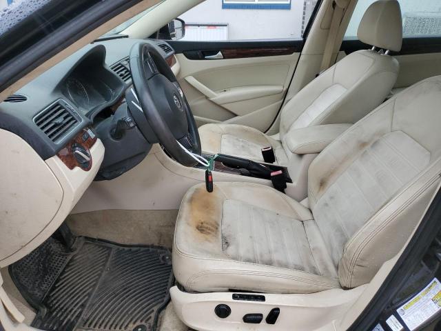 1VWCN7A38DC072467 - 2013 VOLKSWAGEN PASSAT SEL BLACK photo 7