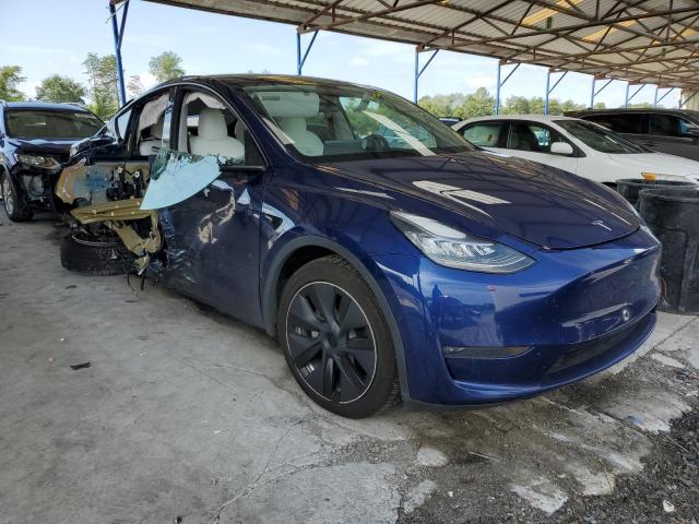 5YJYGDEE7MF075246 - 2021 TESLA MODEL Y Синій фото 4