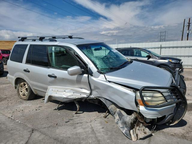 2HKYF18704H608022 - 2004 HONDA PILOT EXL SILVER photo 4
