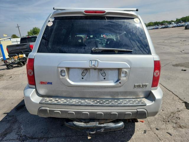 2HKYF18704H608022 - 2004 HONDA PILOT EXL SILVER photo 6