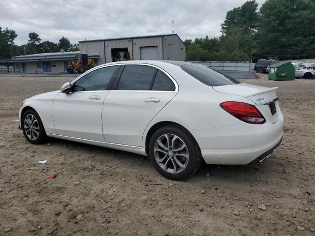 55SWF4KB6GU169884 - 2016 MERCEDES-BENZ C 300 4MATIC WHITE photo 2