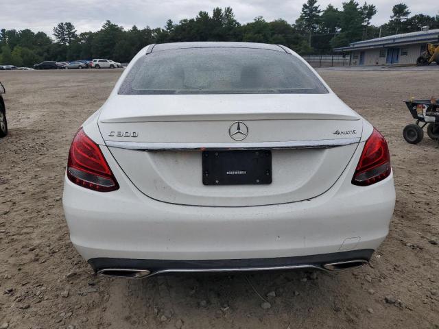 55SWF4KB6GU169884 - 2016 MERCEDES-BENZ C 300 4MATIC WHITE photo 6