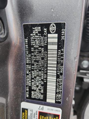 4T1BF1FK1HU295373 - 2017 TOYOTA CAMRY LE GRAY photo 13