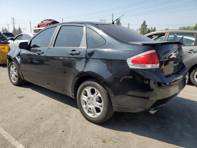 1FAHP35N08W176162 - 2008 FORD FOCUS SE BLACK photo 2