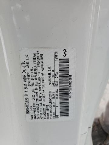 JN1CV7EL8HM320989 - 2017 INFINITI Q60 BASE თეთრი ფოტო 13