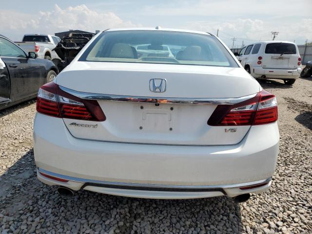 1HGCR3F83HA013818 - 2017 HONDA ACCORD EXL WHITE photo 6