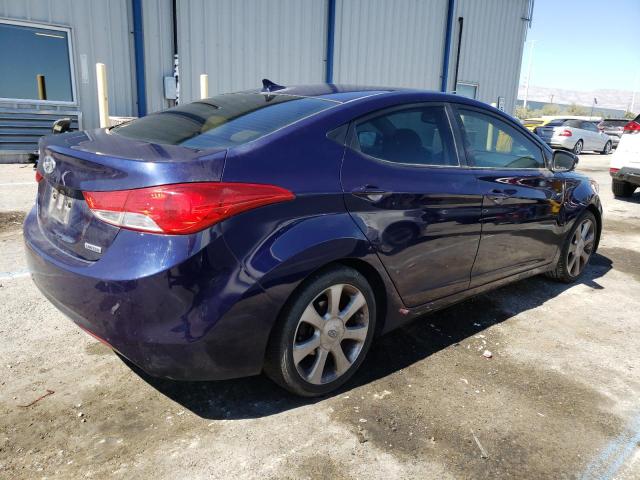 5NPDH4AE0DH380607 - 2013 HYUNDAI ELANTRA GLS BLUE photo 3