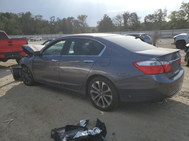 1HGCR2F50EA083787 - 2014 HONDA ACCORD SPORT GRAY photo 2