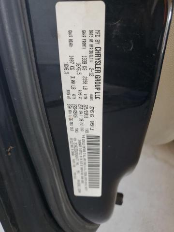 2C4RC1BGXCR282477 - 2012 CHRYSLER TOWN & COU TOURING BLACK photo 13