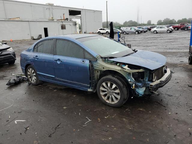 2HGFA16859H348767 - 2009 HONDA CIVIC EX BLUE photo 4