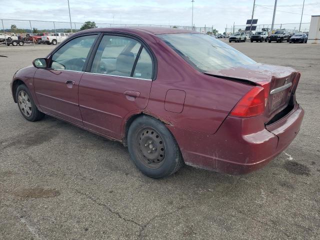 2HGES25702H604441 - 2002 HONDA CIVIC EX MAROON photo 2