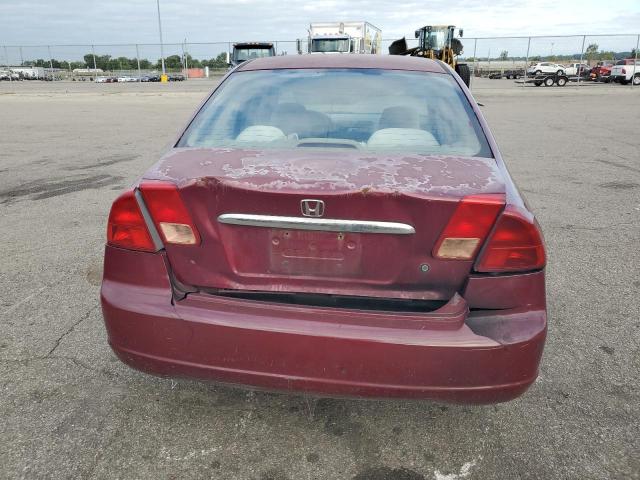 2HGES25702H604441 - 2002 HONDA CIVIC EX MAROON photo 6