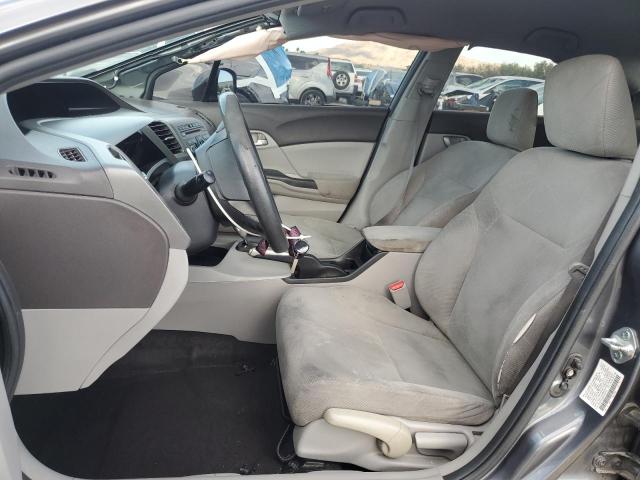 2HGFB2F50CH330757 - 2012 HONDA CIVIC LX GRAY photo 7