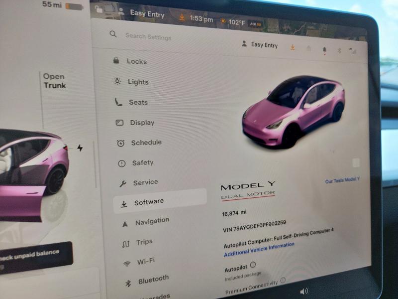 7SAYGDEF0PF902259 - 2023 TESLA MODEL Y Сірий фото 9