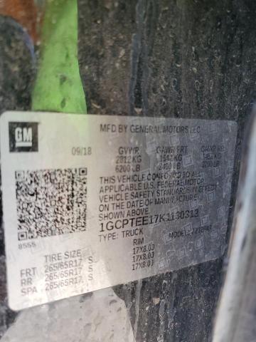 1GCPTEE17K1130312 - 2019 CHEVROLET COLORADO ZR2 BLACK photo 12