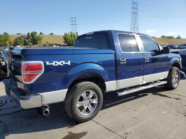 1FTFW1EF2BKD01338 - 2011 FORD F150 SUPERCREW BLUE photo 3