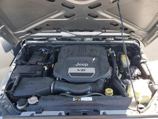 1C4HJWDG2GL346148 - 2016 JEEP WRANGLER U SPORT SILVER photo 12