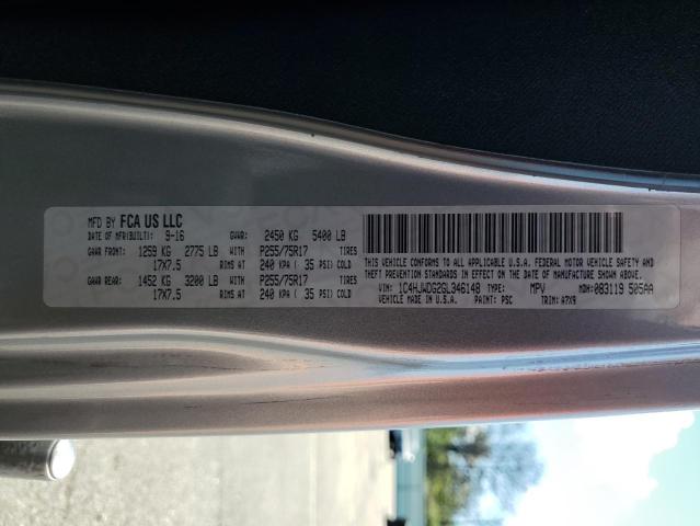 1C4HJWDG2GL346148 - 2016 JEEP WRANGLER U SPORT SILVER photo 13