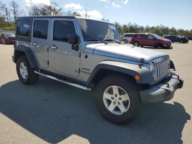 1C4HJWDG2GL346148 - 2016 JEEP WRANGLER U SPORT SILVER photo 4