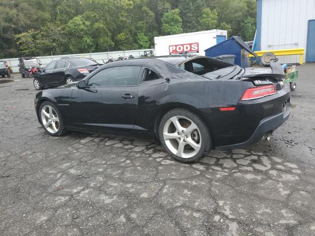 2G1FF1E36F9300490 - 2015 CHEVROLET CAMARO LT BLACK photo 2