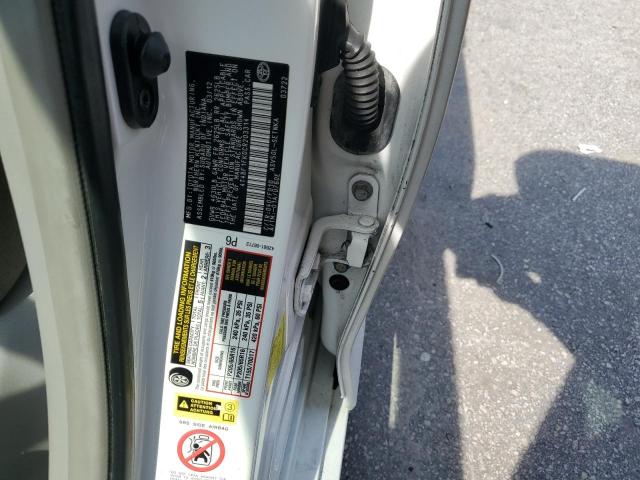 4T4BF1FK0CR203314 - 2012 TOYOTA CAMRY BASE WHITE photo 12