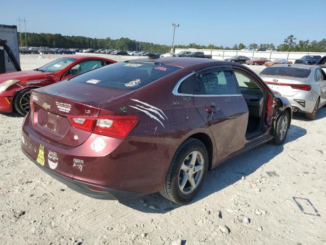 1G1ZB5ST5GF256026 - 2016 CHEVROLET MALIBU LS მუქწითელი ფოტო 3