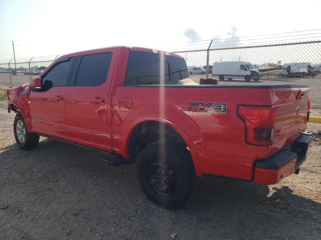 1FTFW1E17JFB89163 - 2018 FORD F150 SUPERCREW RED photo 2