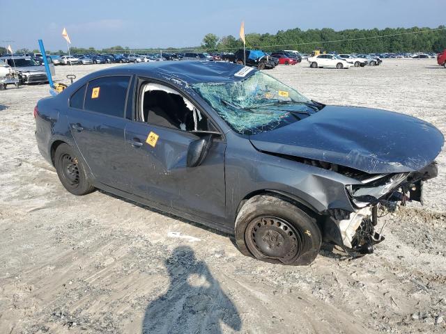 3VW2K7AJXEM311701 - 2014 VOLKSWAGEN JETTA BASE GRAY photo 4