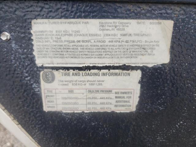 4YDT38F2777200027 - 2007 KEYSTONE HORNET WHITE photo 10