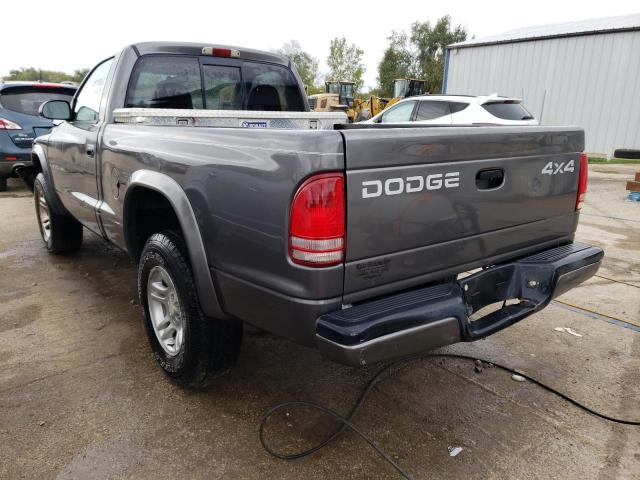 1B7GG36N82S510649 - 2002 DODGE DAKOTA SPORT GRAY photo 2