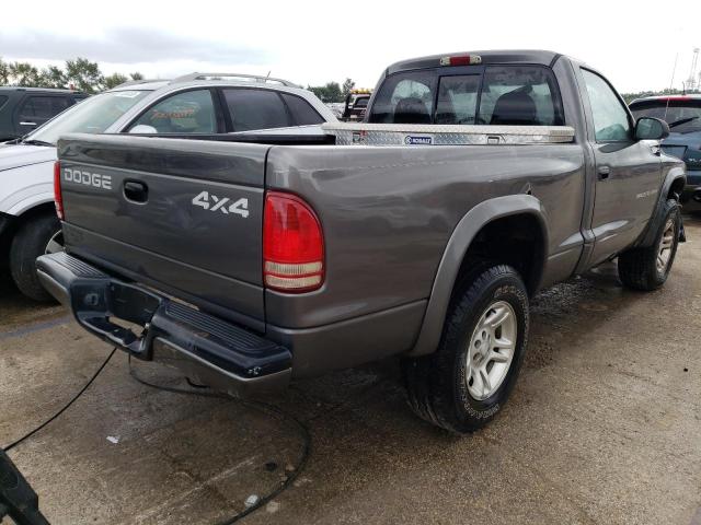 1B7GG36N82S510649 - 2002 DODGE DAKOTA SPORT GRAY photo 3