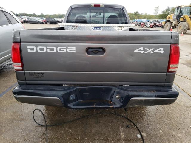 1B7GG36N82S510649 - 2002 DODGE DAKOTA SPORT GRAY photo 6