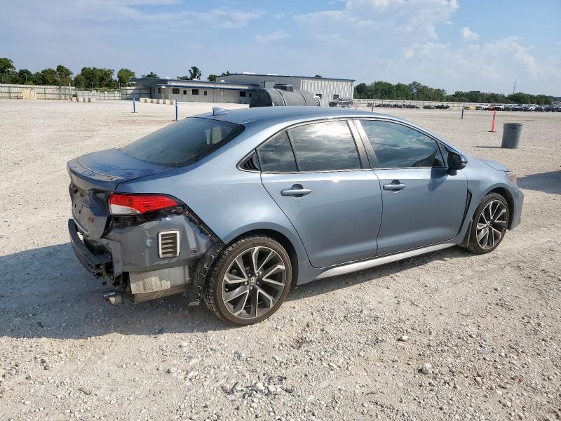 JTDS4MCE5N3500169 - 2022 TOYOTA COROLLA SE BLUE photo 3