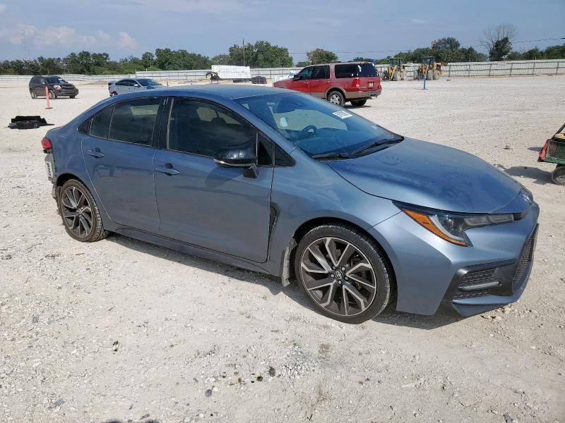 JTDS4MCE5N3500169 - 2022 TOYOTA COROLLA SE BLUE photo 4