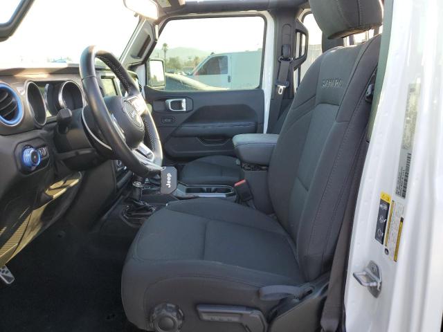 1C4HJXEG5MW651223 - 2021 JEEP WRANGLER U SAHARA თეთრი ფოტო 7