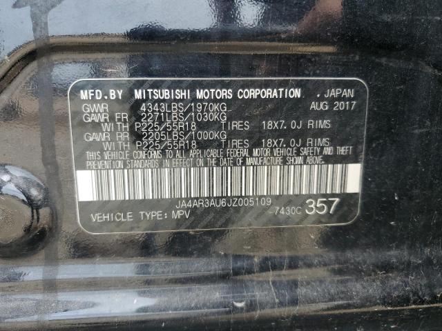 JA4AR3AU6JZ005109 - 2018 MITSUBISHI OUTLANDER ES BLACK photo 14