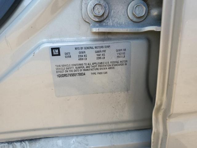 1G6DR57V980178834 - 2008 CADILLAC CTS HI FEATURE V6 GOLD photo 12