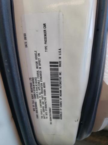 4S3BH675X47609647 - 2004 SUBARU LEGACY OUTBACK AWP 白色 照片 12