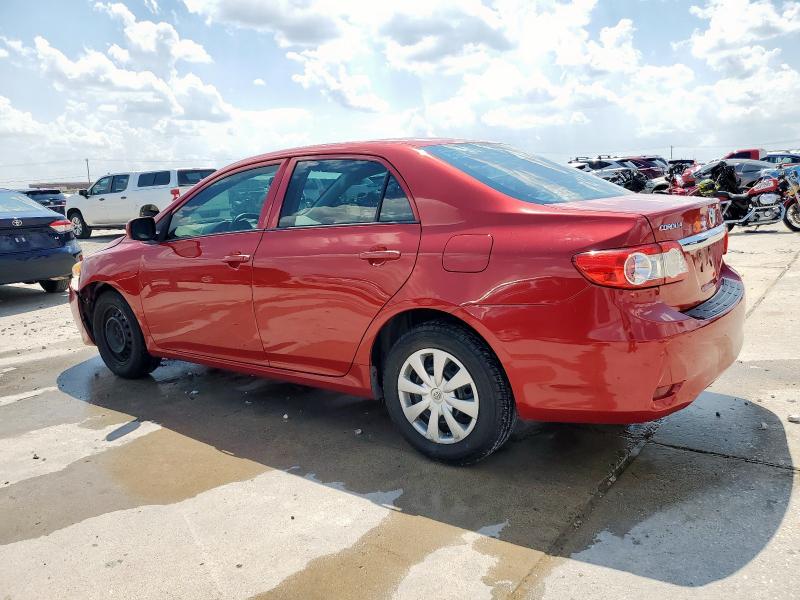 5YFBU4EEXDP158379 - 2013 TOYOTA COROLLA BASE أحمر صورة 2