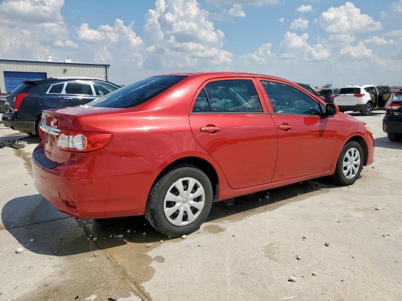5YFBU4EEXDP158379 - 2013 TOYOTA COROLLA BASE أحمر صورة 3