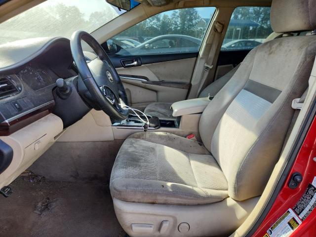 4T1BF1FK7CU626739 - 2012 TOYOTA CAMRY BASE RED photo 7