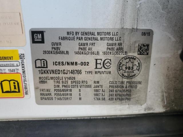 1GKKVNED1GJ148766 - 2016 GMC ACADIA SLE 白色 照片 12