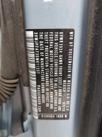 3VWJP7AT3DM611237 - 2013 VOLKSWAGEN BEETLE BLUE photo 13